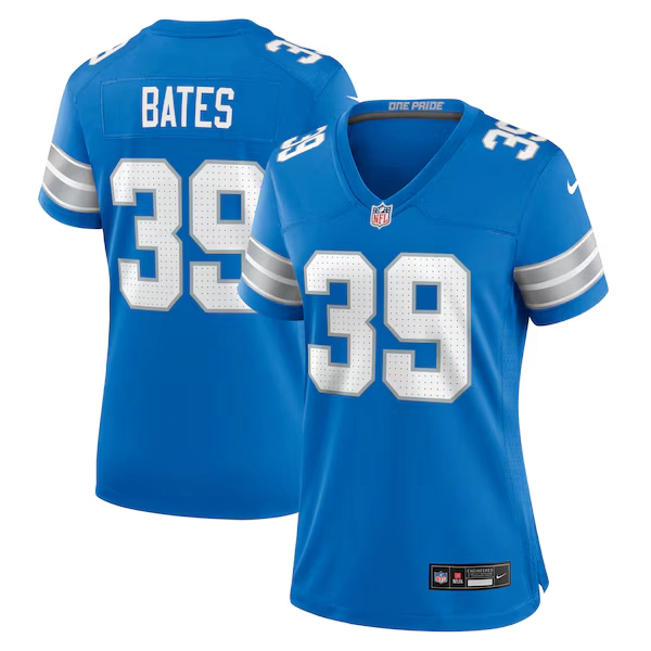 Women's Detroit Lions Jake Bates Nike  Blue Team Game Jersey