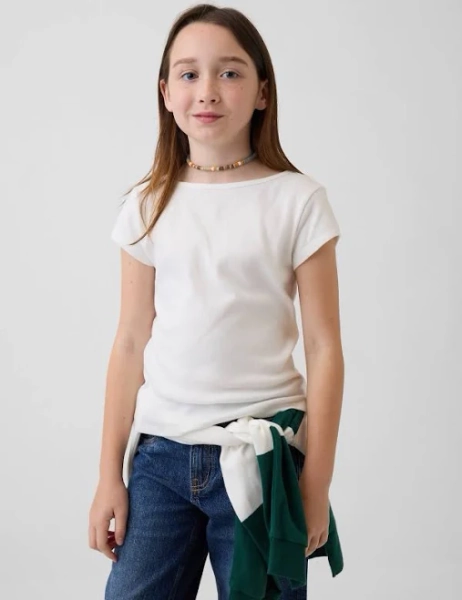Gap Girls Cap-Sleeve Fitted T-Shirt