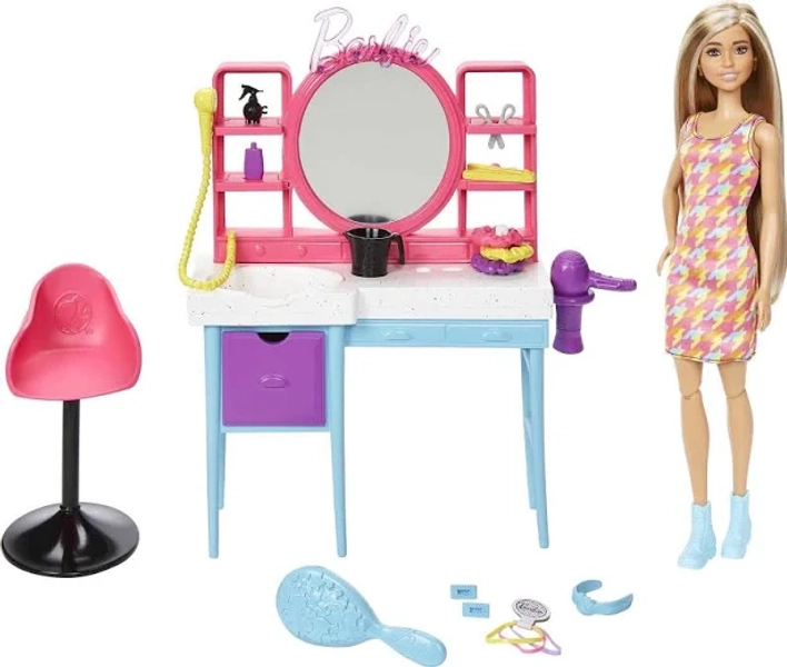 Barbie Doll and Hair Salon Playset
