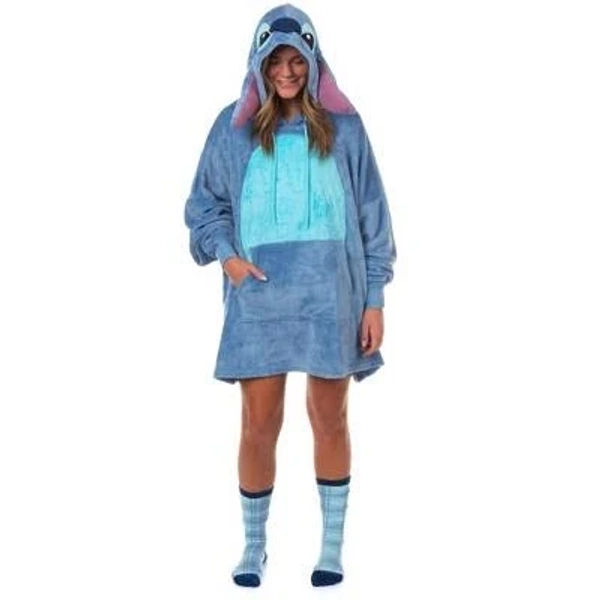 Disney Lilo & Stitch Hooded Plush Nightgown