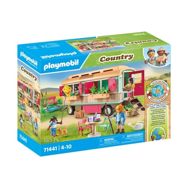 PLAYMOBIL 71441 Country: Cosy Train Cafe with Vegetable Garden