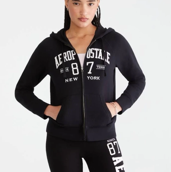 Aeropostale Women's Since 87 Full-Zip Hoodie