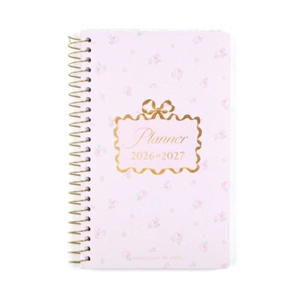 LoveShackFancy x Target - Yoobi Blooming Heirloom Ditsy Monthly and Weekly Planner 5"x 8" Ballet Bloom