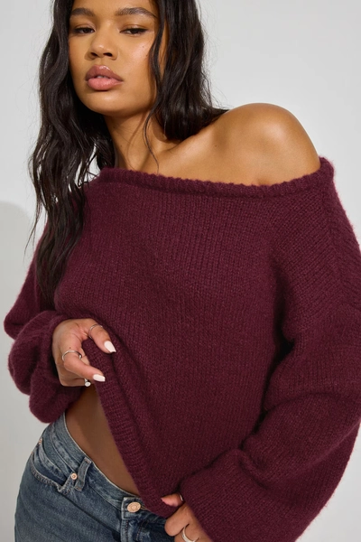 Oversized Boat Neck Sweater