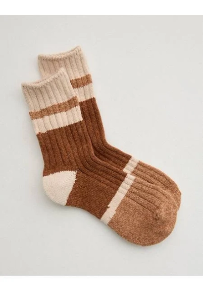 Aerie Colorblock Marled Crew Socks