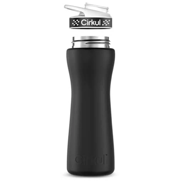 Cirkul 22oz. Stainless Steel Bottle with Comfort Grip Lid