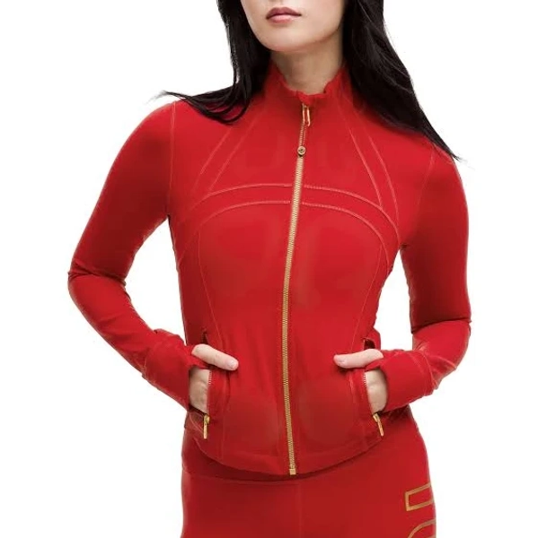 Lululemon Lunar New Year Define Cropped Women Jacket Nulu - Dark Red