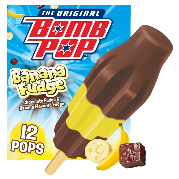 Bomb Pop Banana Fudge Pops