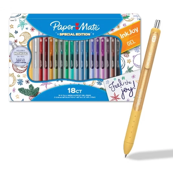 Paper Mate 18ct IJ Gel RT Set 0.7mm Holiday Gifting