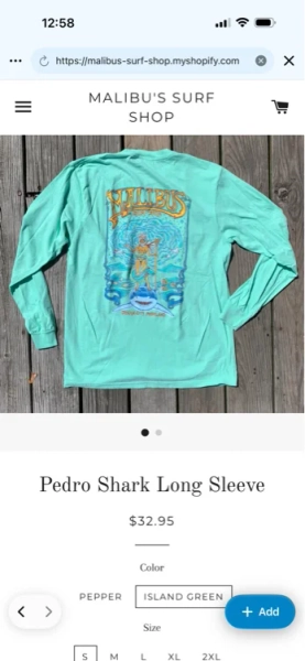 Pedro Shark Long Sleeve