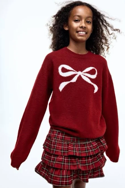 H&M Girls Jacquard-knit Sweater