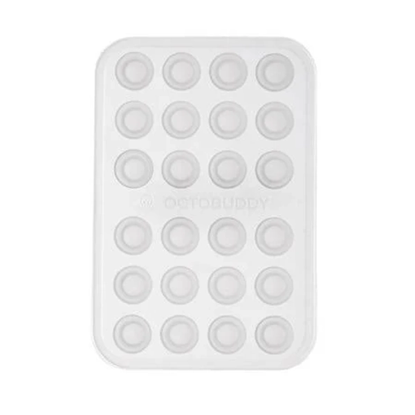 Octobuddy Classic - Silicone Suction Phone Case Adhesive Mount - Hands-Free, Strong Grip Holder for Selfies & Videos - iPhone & Android Compatible -