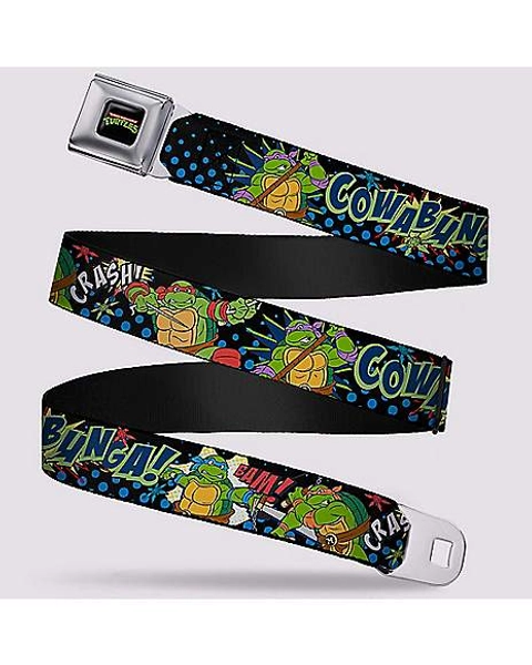 Buckle-Down Teenage Mutant Ninja Turtles Cowabunga Pop Art Seatbelt Belt