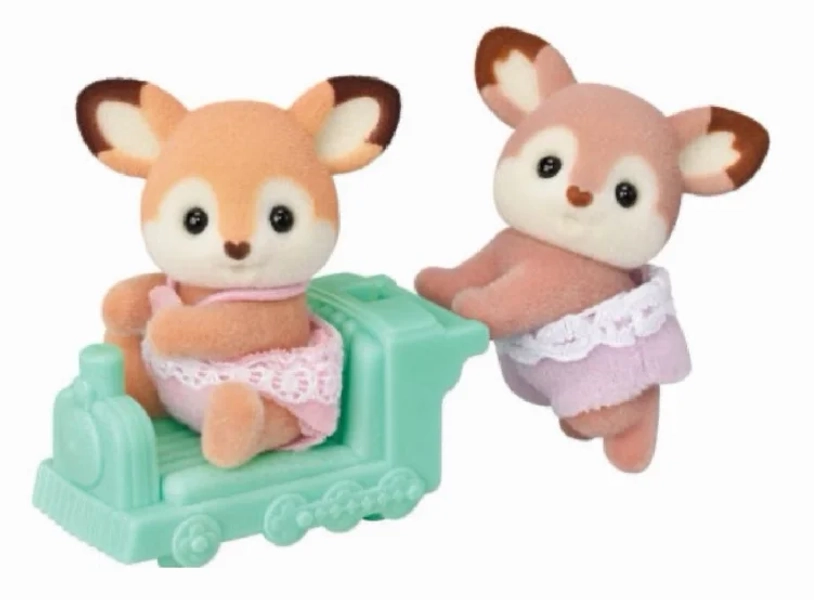 Calico Critters Deer Twins, Set of 2 Collectible Doll Figures