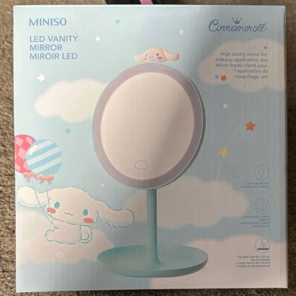 Miniso Other | Nib Cinnamoroll Led Rechargeable Vanity Mirror - Blue | Color: Blue | Size: Os | Hauteshop101's Closet