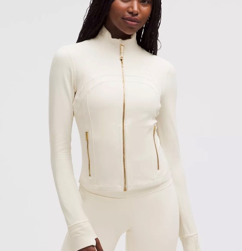 Define Cropped Jacket *Nulu - White/Gold/Gold - 2