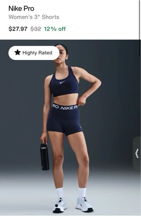 Nike Pro Women's 3" Shorts