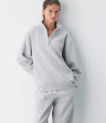 Cozy Sweatfleece Boyfriend 1/2 Zip