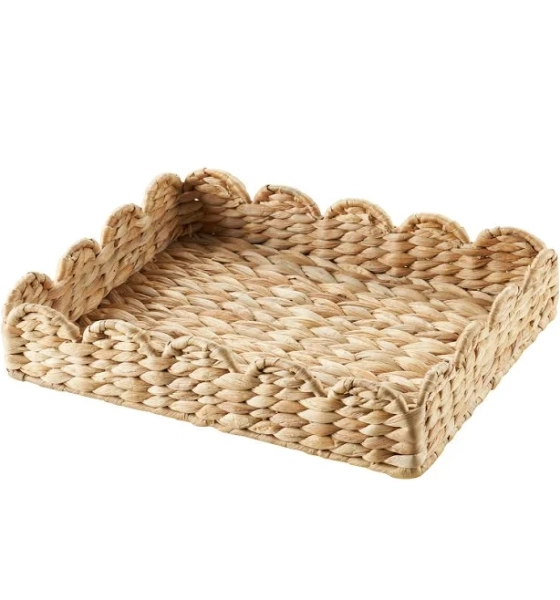 Home Decor Collection Water Hyacinth Decorative Tray