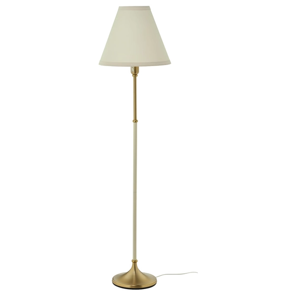 floor lamp - brass/beige