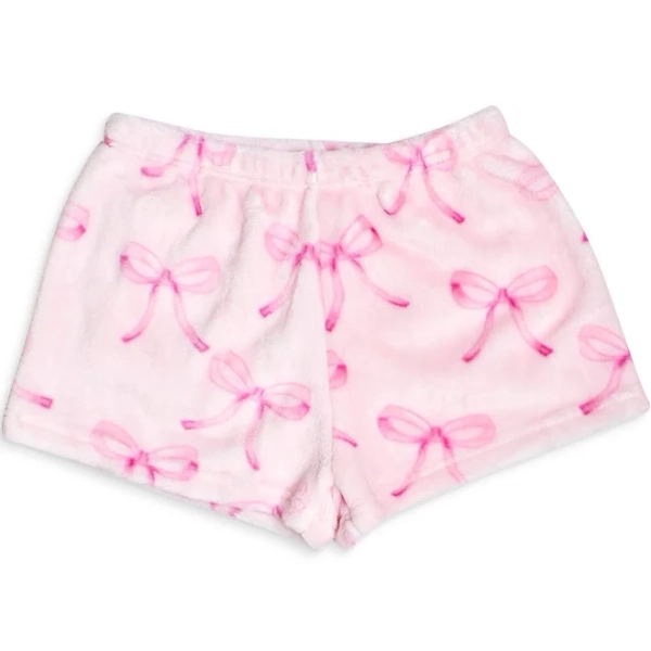 Lollipop Girls' Bow Cozy Pajama Shorts
