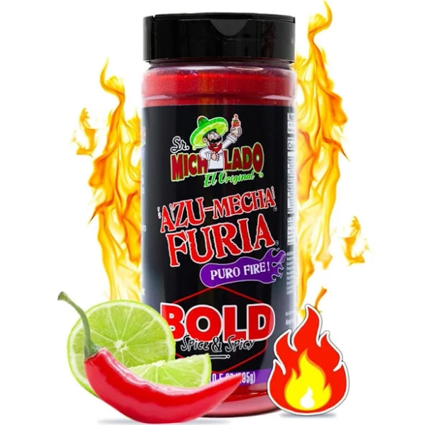 Powder Dust, Hot Chilli Lime 285g.Perfect For Potato Chips,Wing Seasoning,Popcorn,Corn,Fruit & Chamoy Pickle Kit.Polvo De Fuego,Tiktok Trend Items Set