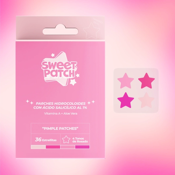 Sweet Patch Estrellitas 4 Tonos de Rosado