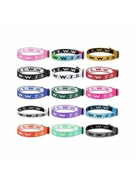 The Favor From God 8 PcsMix Colors  Braided Wristbands, What Would Jesus Do Woven Bracelet, Religious Christian Fundraising Accessories