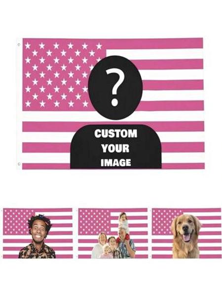 1pc Customizable Personalized Flag With Photos And Text, For Birthday, Wedding, Halloween, Christmas, Party, Father's/Mother's Day, Home Decor, Bedroom Aesthetics, Wall Art Lightweight Custom For Graduation, For Weddings, For Housewarming Tea Room, Bedroom, Living Room, Custom Tapestry, Custom Tapestry For Anniversaries, For Graduation, For Housewarming, For Weddings, For Birthdays Sofa, Bed, Car, Tea Room, Bedroom, Living Room,Multi-Functional, ,Ornamental,Reusable,Exquisite,Stylish,High-Quality,Colorful,Modern,Custom,Personalized,Unique,Ideal Gifts For Him,Ideal Gifts For Her,Boyfriend,Dad,Girlfriend,Mom,Family,Friends,Tea Room,Home,Garden,Office,For Anniversaries,For Valentine's Day,For Mother's Day,For Birthdays,For Father's Day,For Graduation,For Weddings,For Housewarming