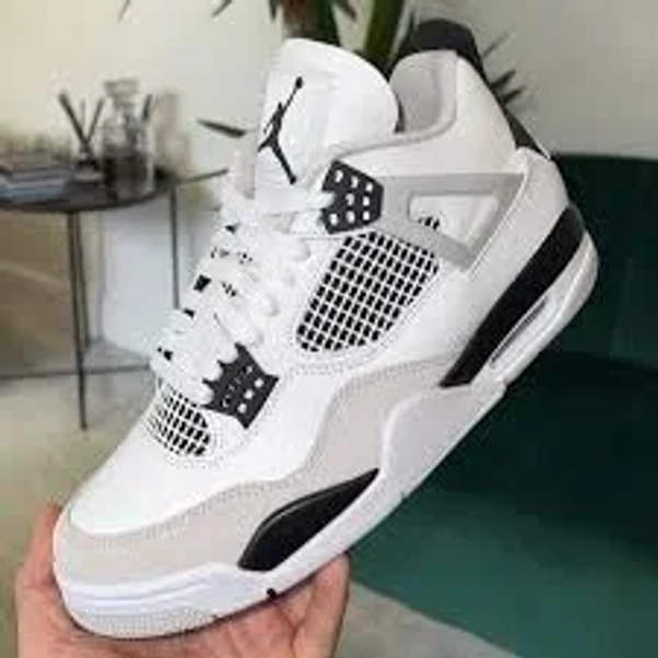 Air Jordan 4 Military Black, White Black-Neutral Grey - Sneakers for Men and Women