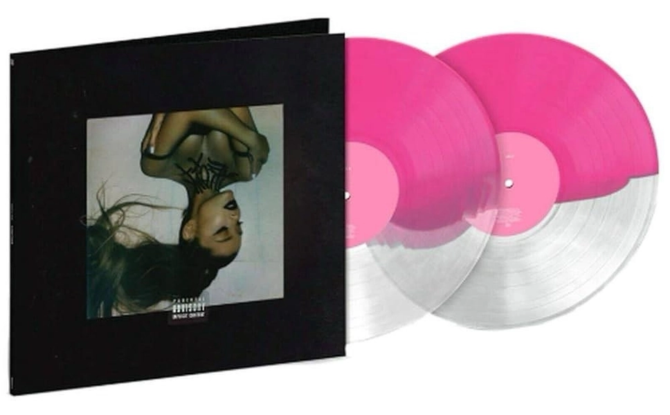 Ariana Grande ‎thank u next 2LP Half Clear Pink Split Vinyl NEW Limited Edition