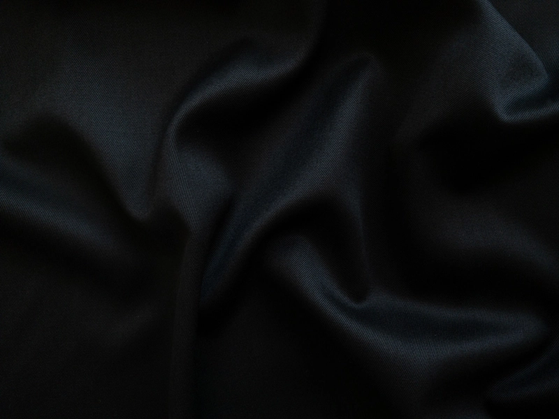 New York Designer Deadstock - Wool Gabardine - Black