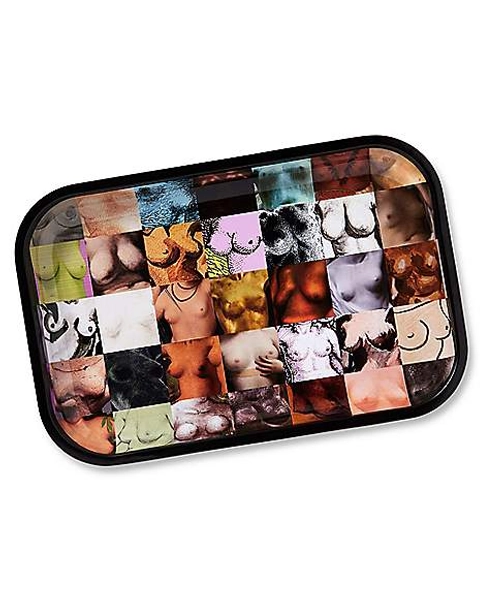 Boobs Collage Print Tray