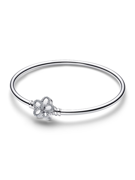 Pavé Flower Bangle
