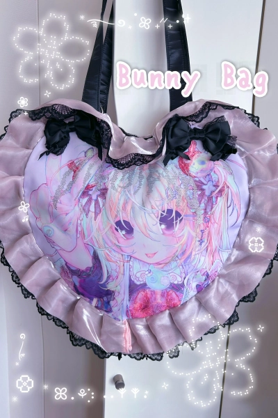 Bunny Heart Tote - Satin and Rhinestone — DIEMILKO