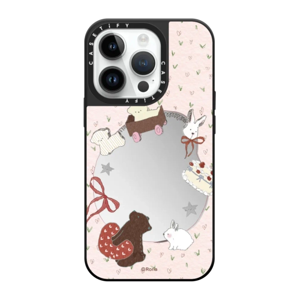 Mirror iPhone 14 Pro Case MagSafe Compatible - Love Train
