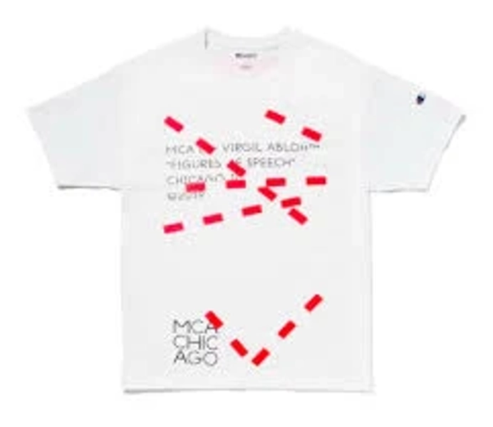 BRAND NEW Virgil Abloh MCA Figures of Speech Lines Tee White