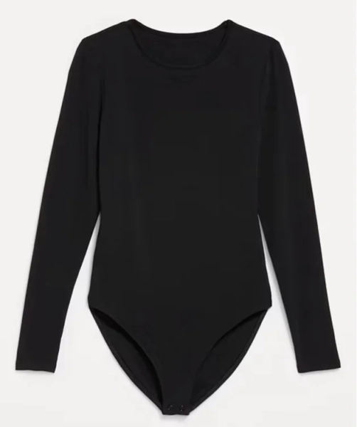 Long-Sleeve Crew-Neck Bodysuit