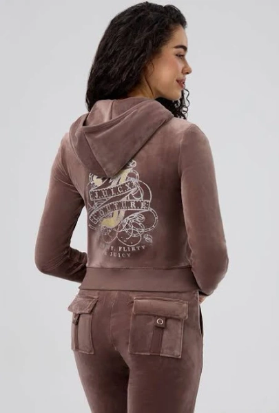 Juicy Couture Thirty Flirty and Juicy Velour Hoodie