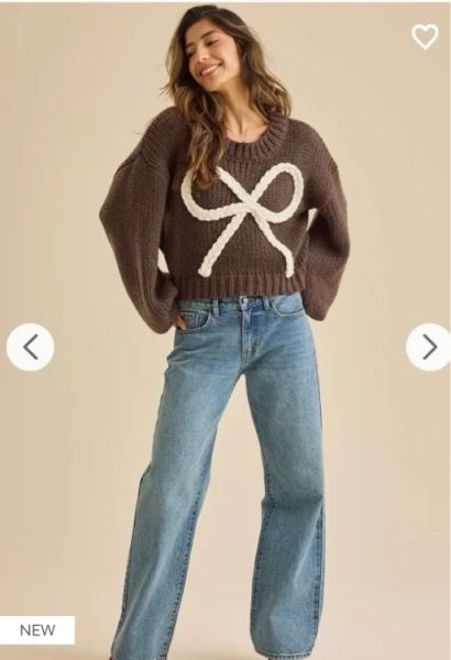 Jayda Rope Bow Pullover