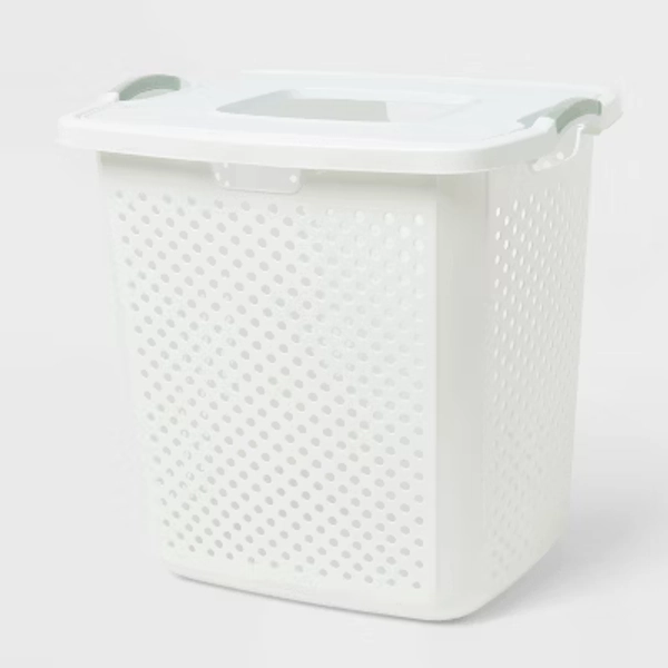 BR XL Lamper with Lid White with Daydream Green Handles - Brightroom™