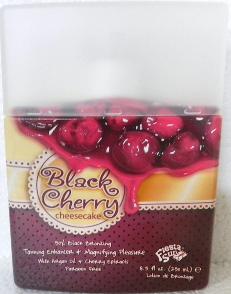 BLACK CHERRY CHEESECAKE 50X BLACK BRONZER TANNING BED LOTION BY FIESTA SUN RARE!
