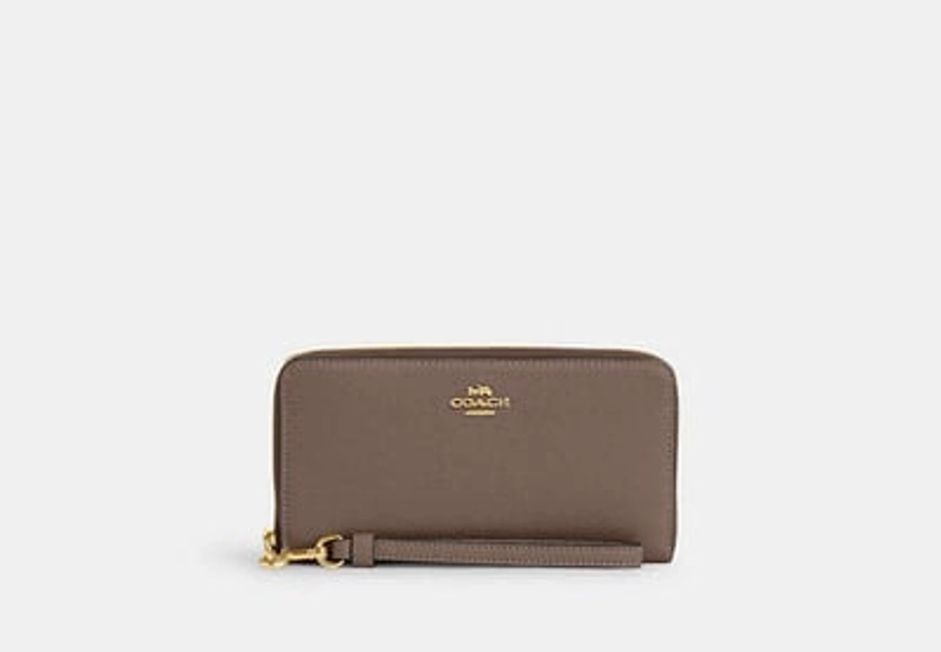 Coach Outlet Long Zip Around Wallet - Brown