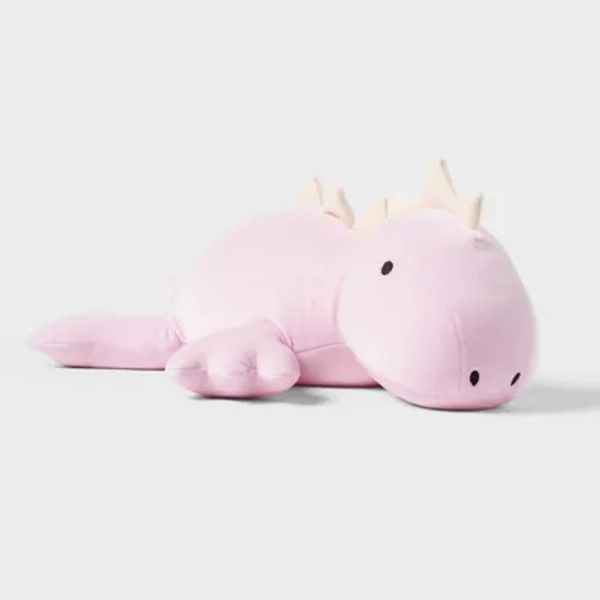 Dinosaur Weighted Plush Kids' Throw Pillow Purple - Pillowfort™