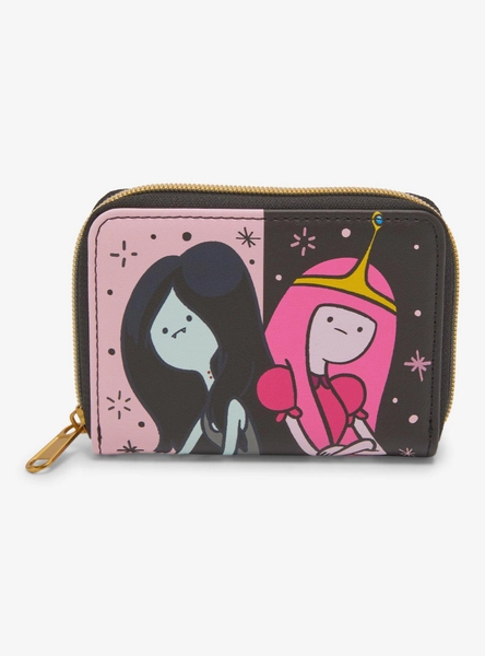 Loungefly Adventure Time Princess Bubblegum & Marceline Split Mini Zipper Wallet