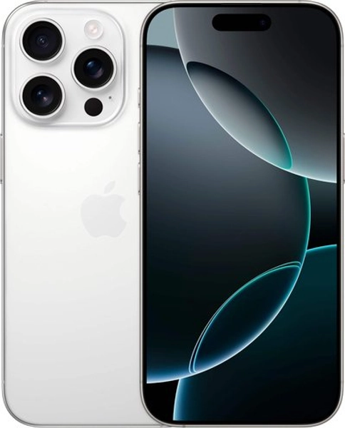 Apple - iPhone 16 Pro 256GB - Apple Intelligence - White Titanium (AT&T)