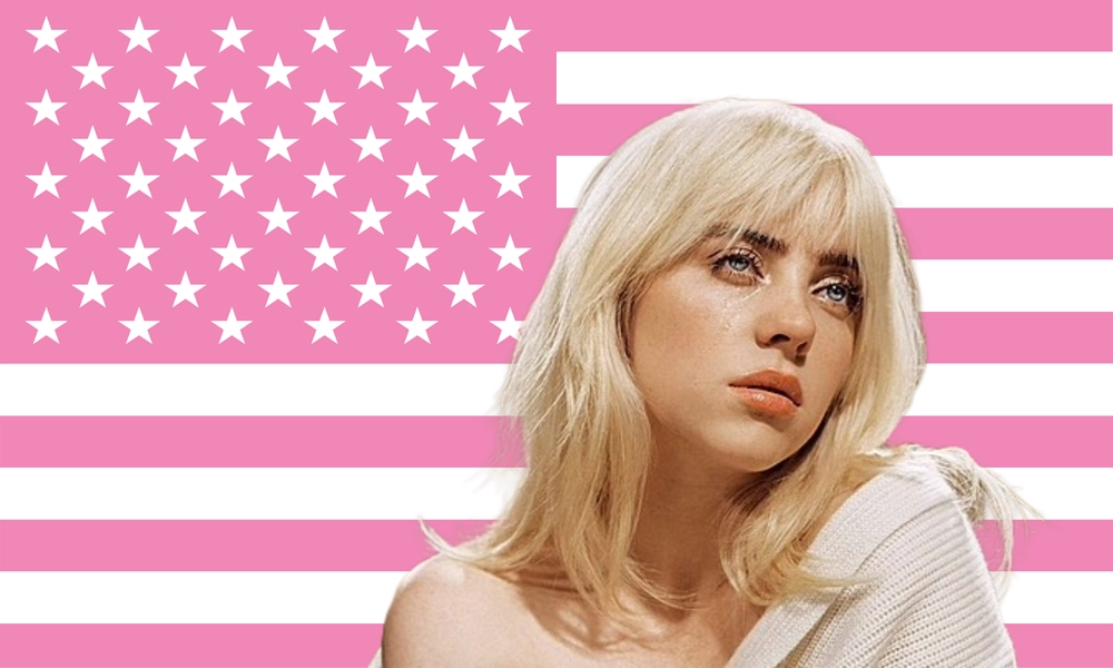 Billie Eilish  Flag – Pink American Aesthetic Banner for Wall or Room Decor