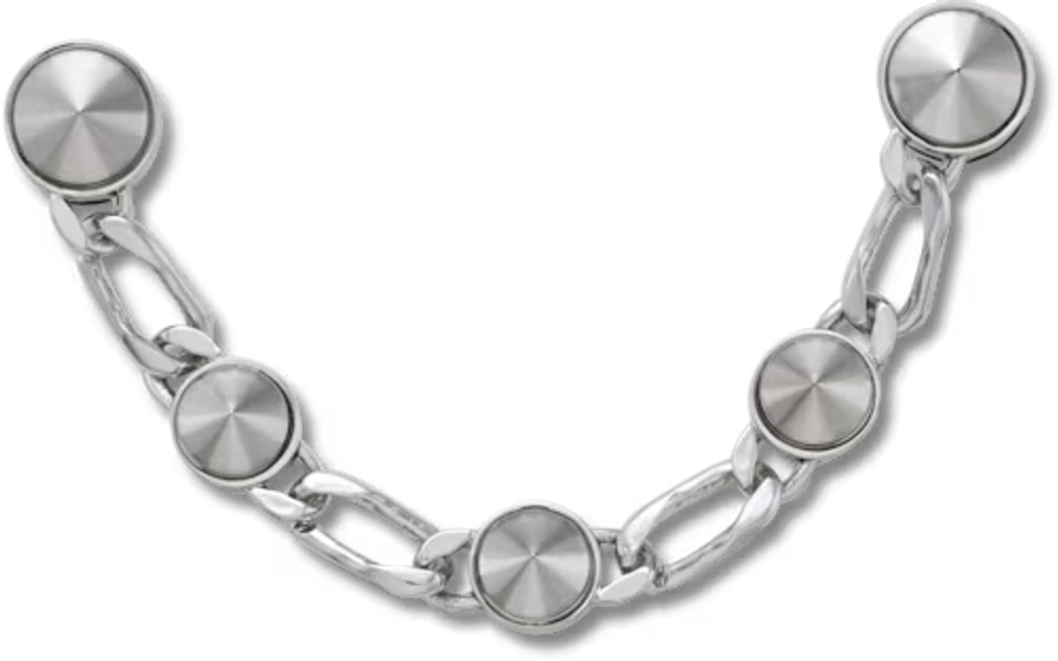 Silver Luxe Studded Chain
