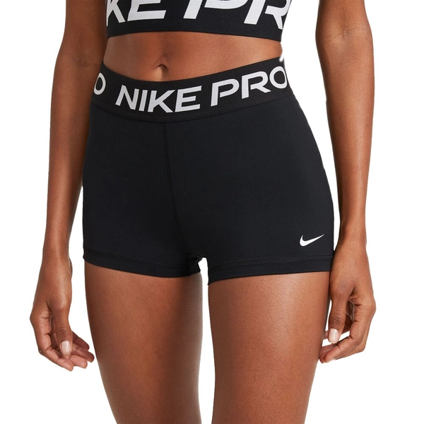 Nike Pro Womens 365 Dri-FIT 3 Inch Short Tights Black/White XS