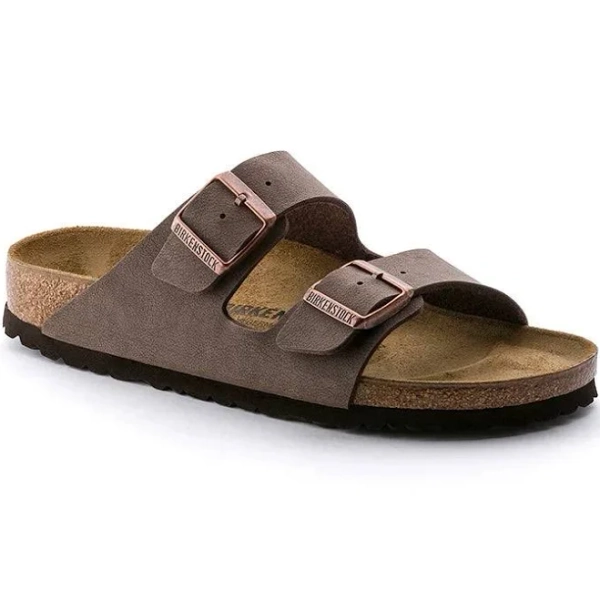 Birkenstock Arizona Birkibuc Unisex Sandals Regular Fit Mocha / 39